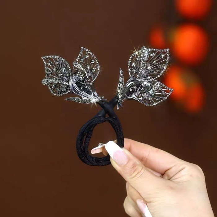 1pcs Leaf Shaped Decor Hair Bun Maker DIY Elegant Lazy Hair Curler French Twist Hairstyle Bun Hair Accessories