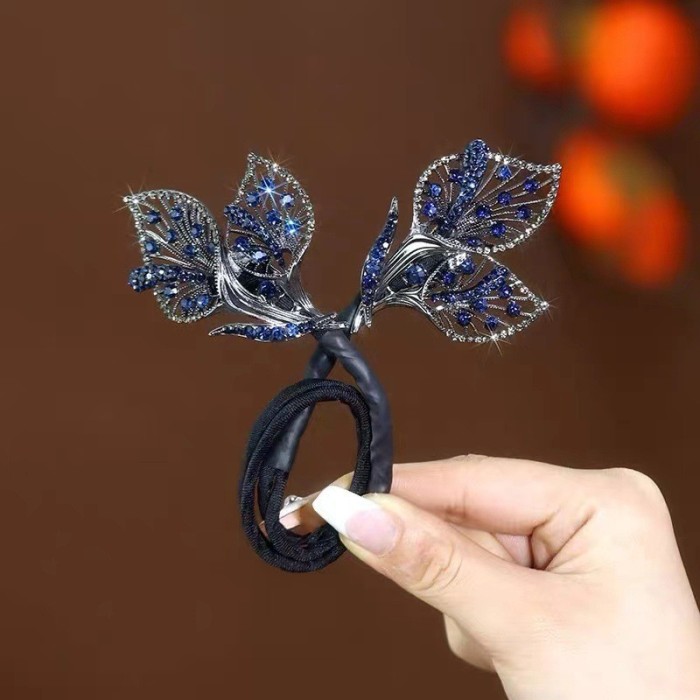 1pcs Leaf Shaped Decor Hair Bun Maker DIY Elegant Lazy Hair Curler French Twist Hairstyle Bun Hair Accessories
