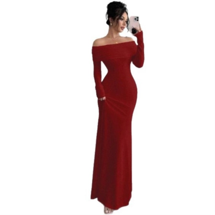 Sexy One-Shoulder Backless Slim Fit White Wedding Dress ✨
