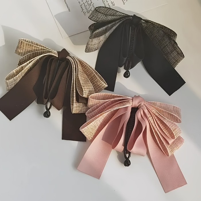 ✨ Retro Bow Banana Hair Clip ✨