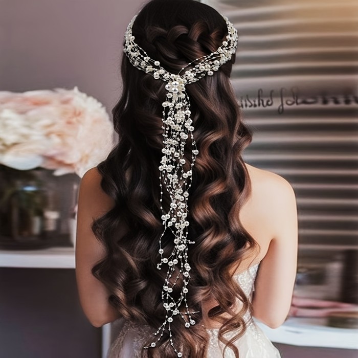 ✨ Romantic Sweet Pearl Braid Hair Chains ✨