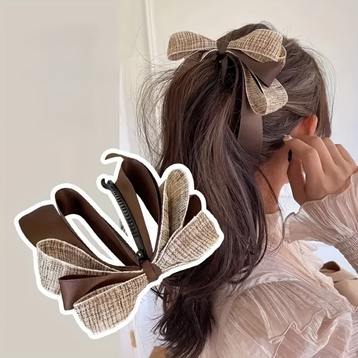 ✨ Retro Bow Banana Hair Clip ✨