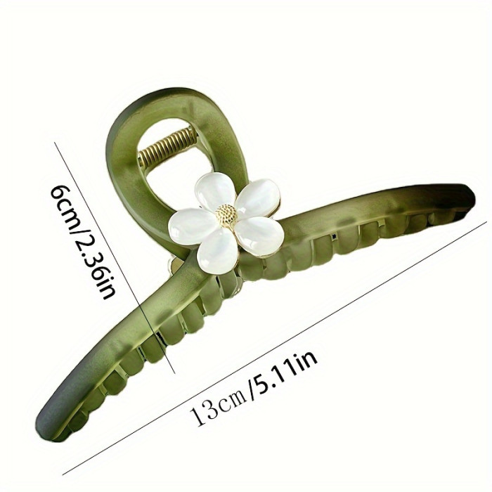 ✨ Crystal Flower Shark Claw Ponytail Hair Clip ✨