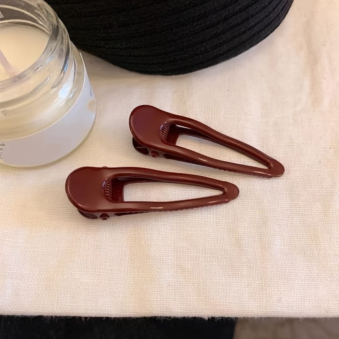 ✨ Wine Red New Year Hair Clips ✨