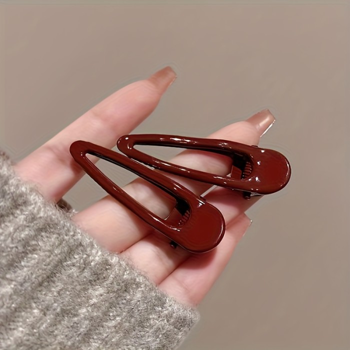 ✨ Wine Red New Year Hair Clips ✨