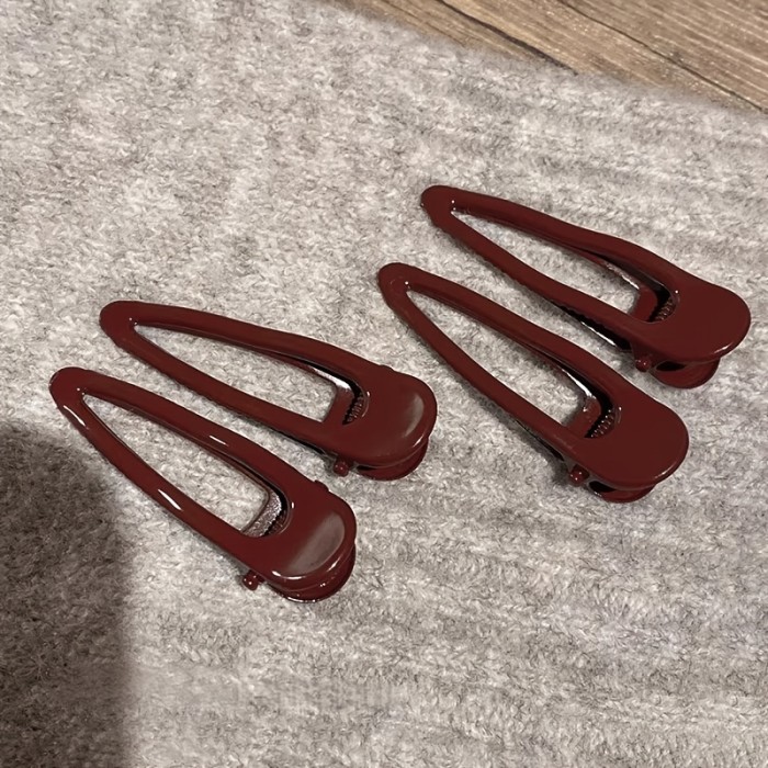 ✨ Wine Red New Year Hair Clips ✨