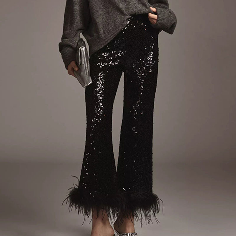 ✨ Sexy Sequin Flared Party Pants ✨