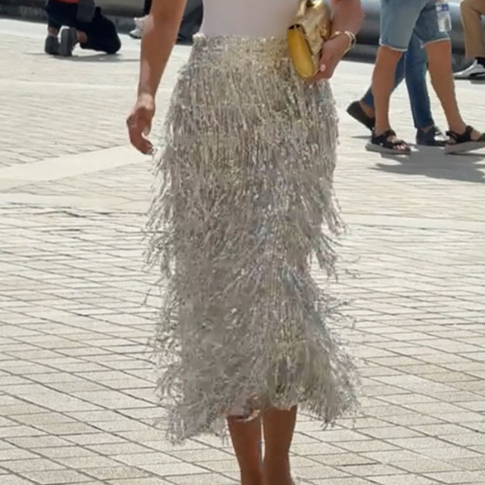 ✨ Spring Glitter Sequin Party Skirt ✨