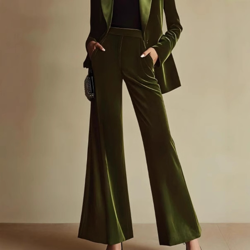 ✨ Velvet High Waist Flare Pants ✨