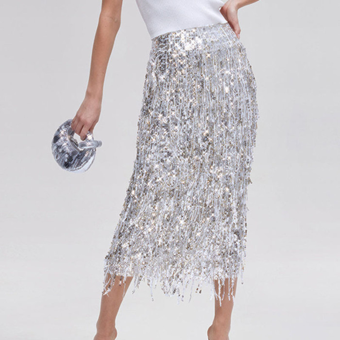 ✨ Spring Glitter Sequin Party Skirt ✨