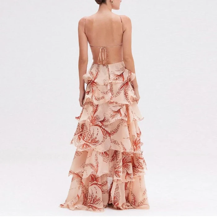 ✨Bohemian Butterfly Print Backless Maxi Dress✨