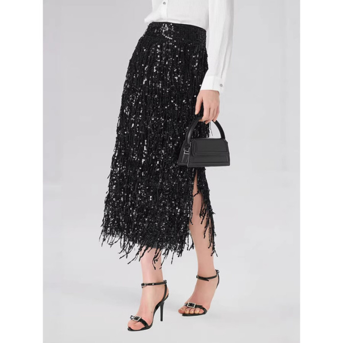 ✨ Spring Glitter Sequin Party Skirt ✨