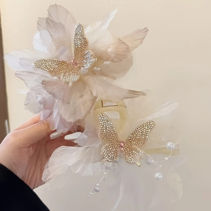 ✨ Elegant Sweet Butterfly Shark Hair Clip ✨