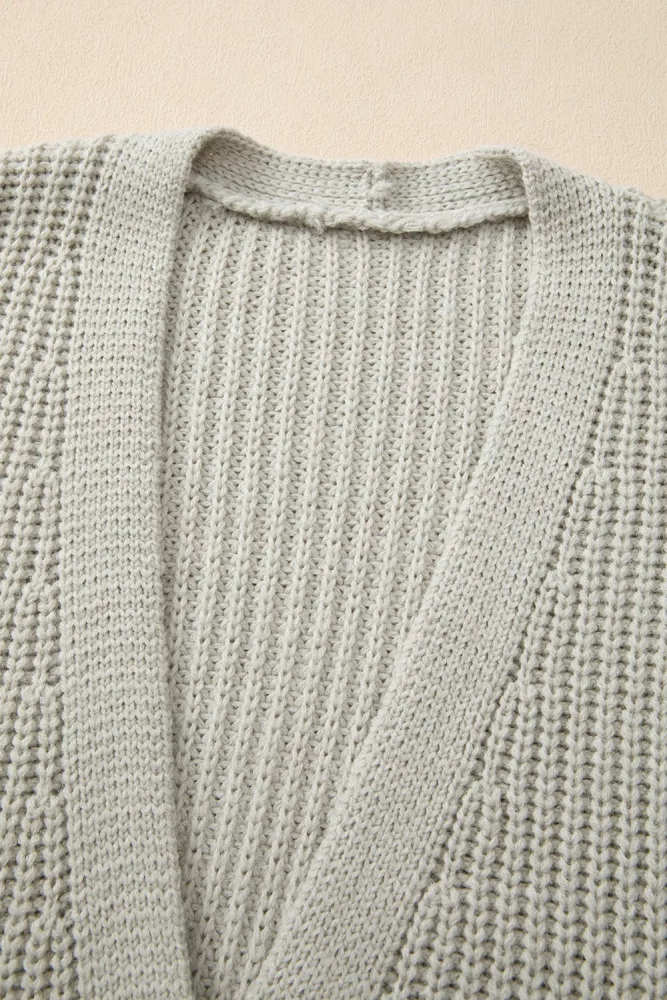 Chunky Knit Button-Down Cardigan