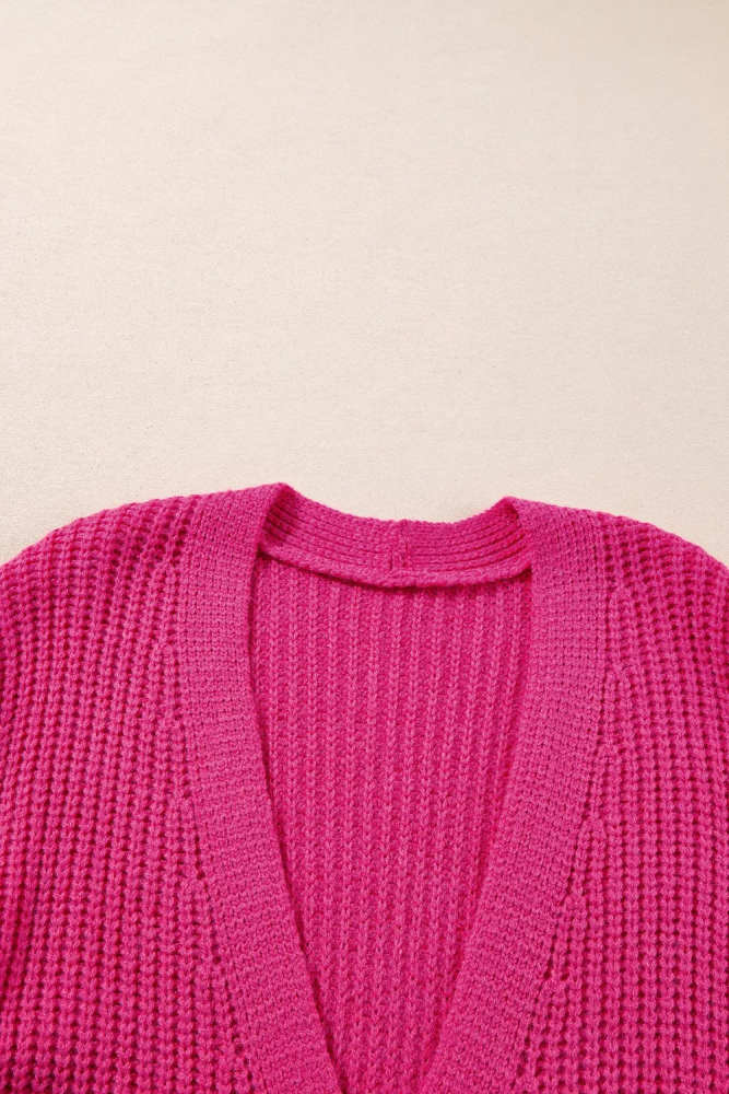 Chunky Knit Button-Down Cardigan