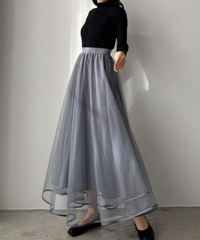 ✨Solid Color A-Line Maxi Skirt✨