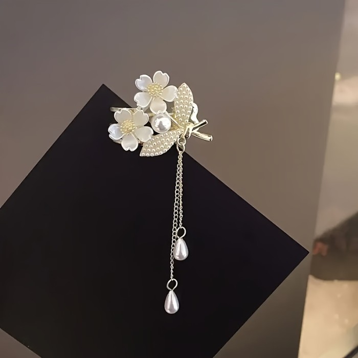 ✨Elegant Lily of the Valley Tassel Hair Clip✨