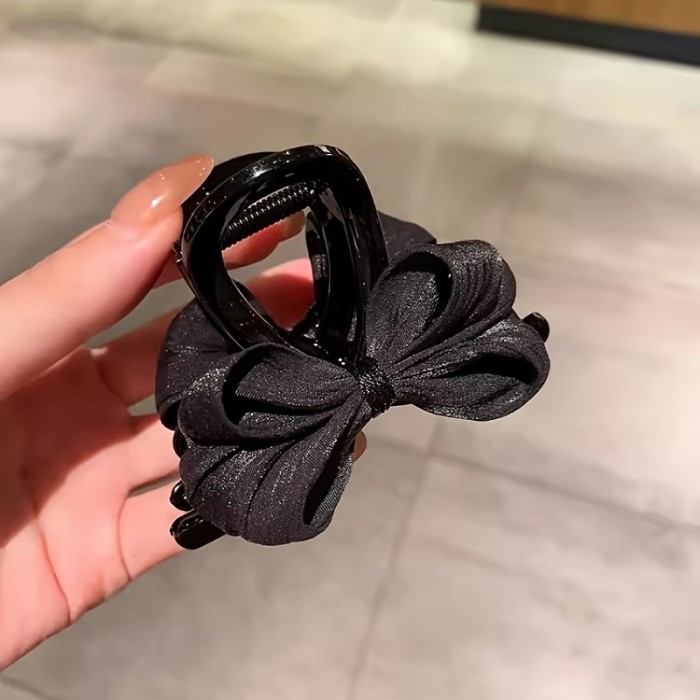 ✨Simple Bow Fabric Hair Clip & Shark Clip for Half-Up Hairstyles✨