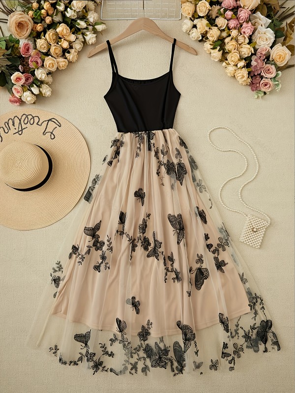 ✨Mesh Spaghetti Strap Fashion Dress✨