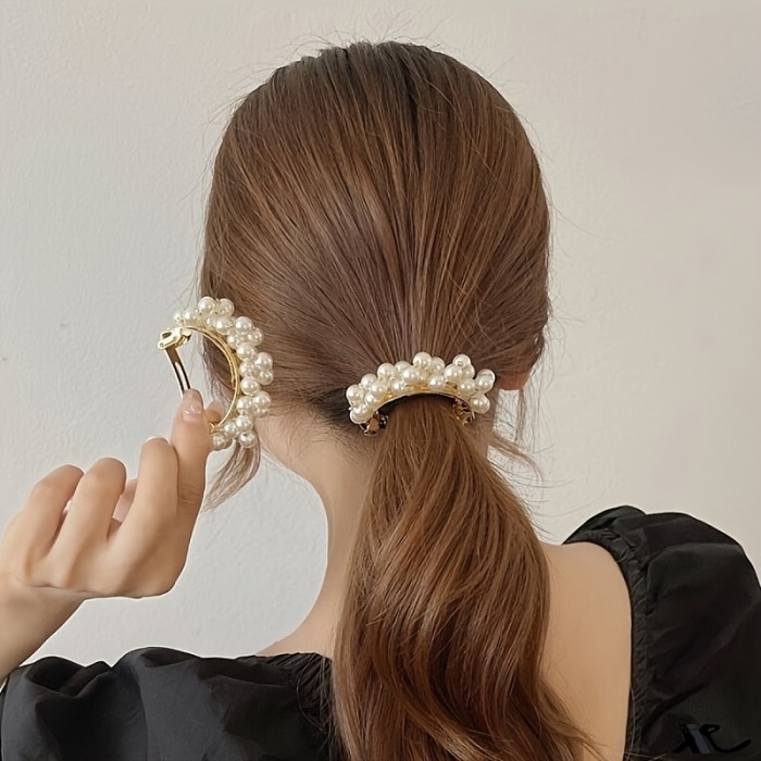 ✨Elegant Imitation Pearl Spring Hair Clip✨