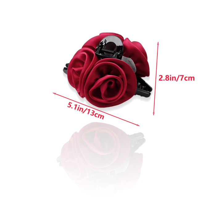 ✨Bohemian Rose Flower Acrylic Hair Claw Clip✨