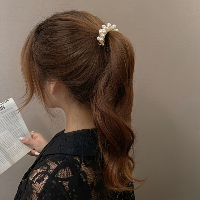 ✨Elegant Imitation Pearl Spring Hair Clip✨