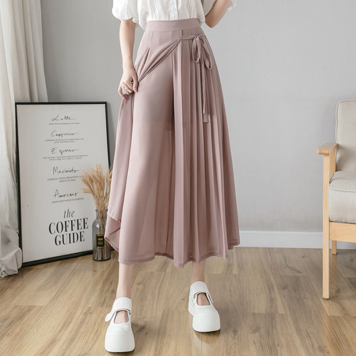 ✨Chiffon High Waist Wide Leg Casual Culottes✨