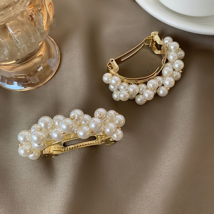 ✨Elegant Imitation Pearl Spring Hair Clip✨