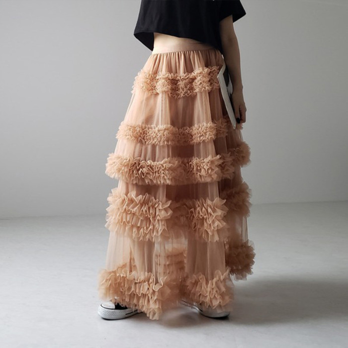 ✨3 Layer Mesh A-Line Maxi Skirt✨