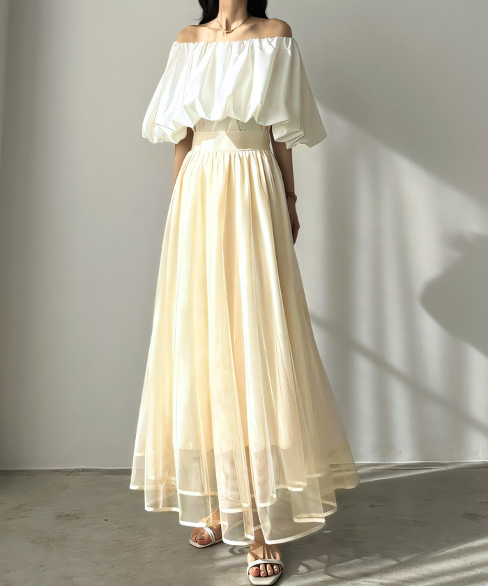 ✨Solid Color A-Line Maxi Skirt✨