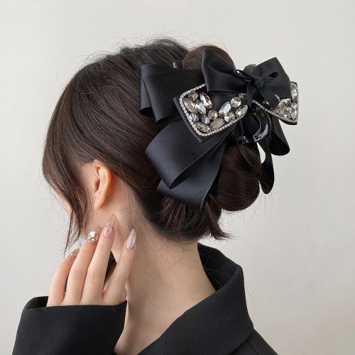 ✨Black Woven Multi-Layer Bow Hair Clip✨