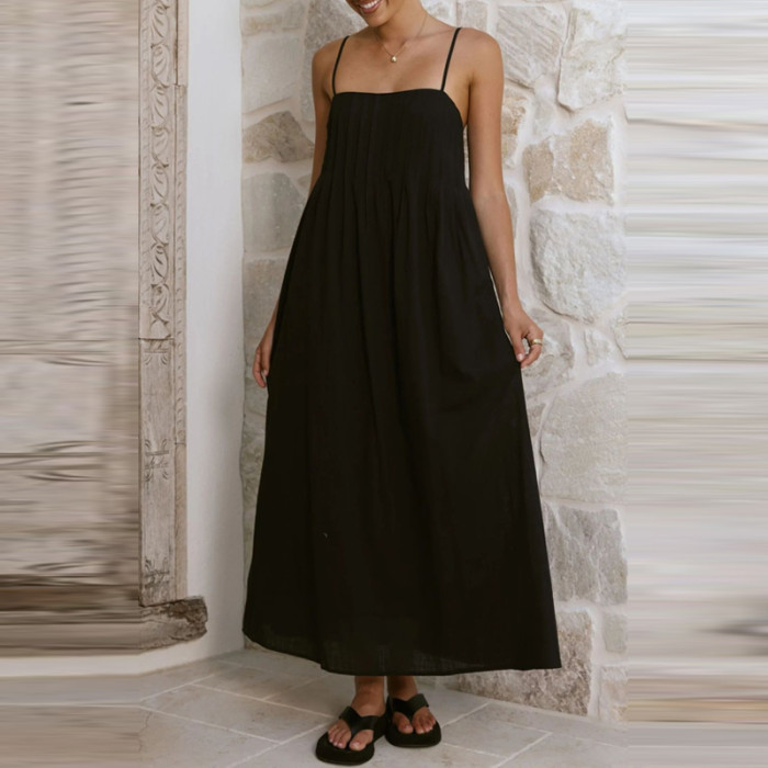✨Sexy Off Shoulder Backless Suspenders Long Dress✨