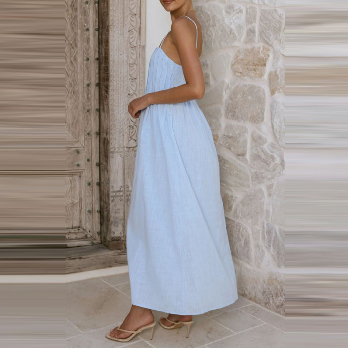 ✨Sexy Off Shoulder Backless Suspenders Long Dress✨