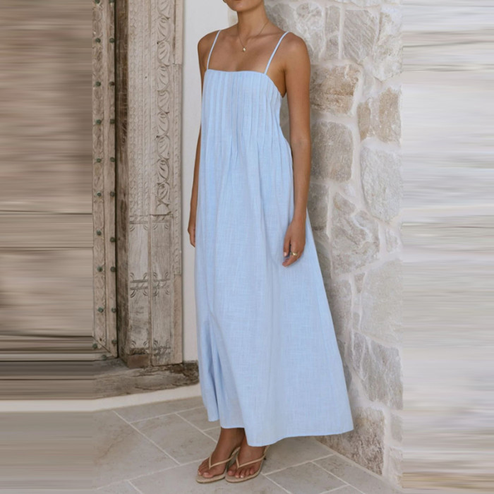 ✨Sexy Off Shoulder Backless Suspenders Long Dress✨