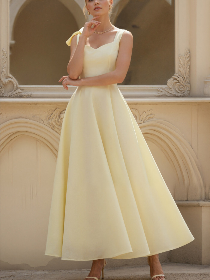 ✨Elegant Off Shoulder Backless A-Line Long Dress✨