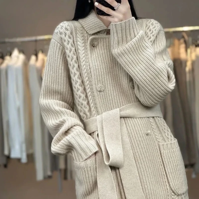 ✨Versatile Lazy Style Solid Midi Sweater Coat Cardigan✨