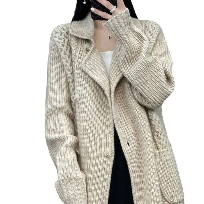 ✨Versatile Lazy Style Solid Midi Sweater Coat Cardigan✨