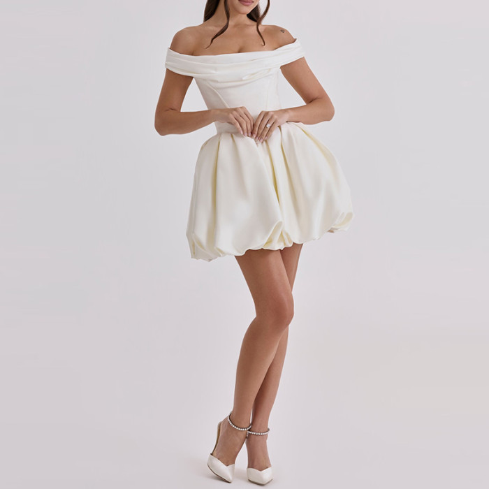 ✨Elegant Off Shoulder Backless Wedding Guest Dress✨