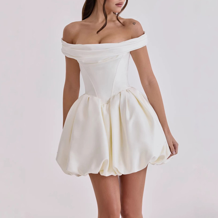 ✨Elegant Off Shoulder Backless Wedding Guest Dress✨