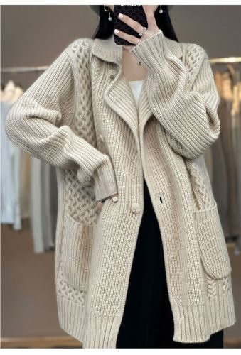 ✨Versatile Lazy Style Solid Midi Sweater Coat Cardigan✨