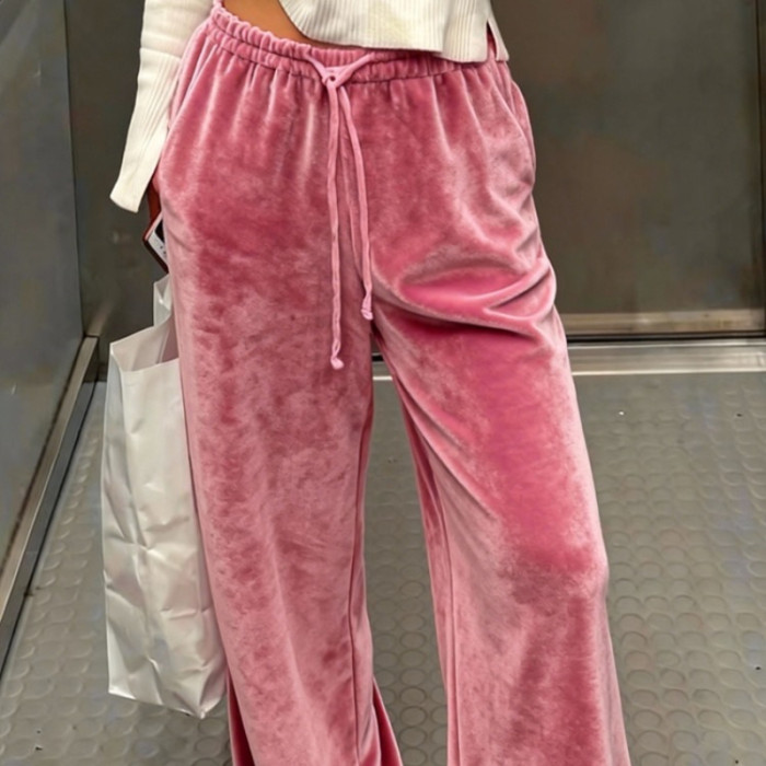 ✨Solid Color Casual Baggy Wide-Leg Pants✨