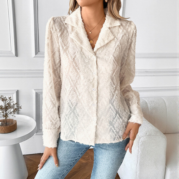 ✨Vintage Oversized Solid Casual Loose Shirt✨