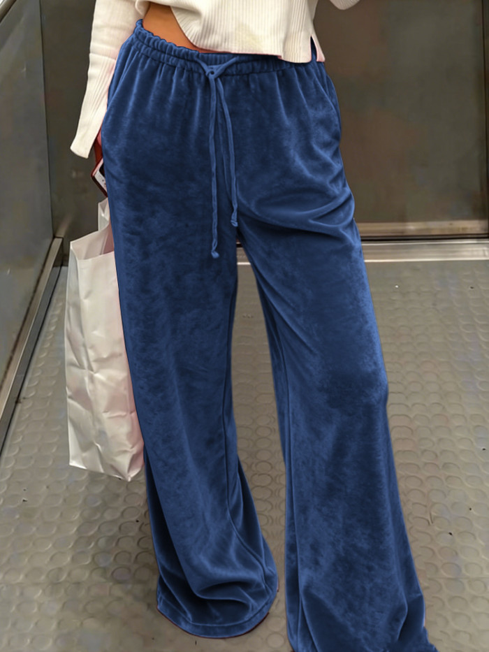 ✨Solid Color Casual Baggy Wide-Leg Pants✨