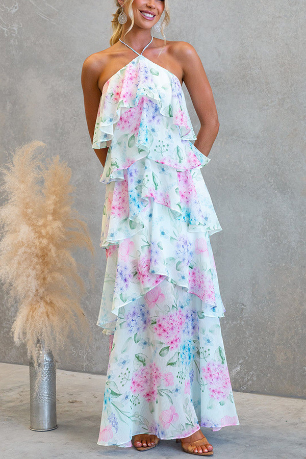 ✨Floral Print Off-Shoulder Beach Long Dress✨