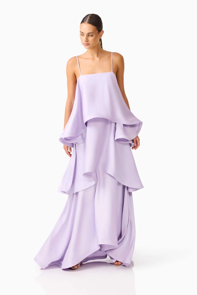 ✨Elegant Satin Sling Hollow Out Beach Maxi Dress✨