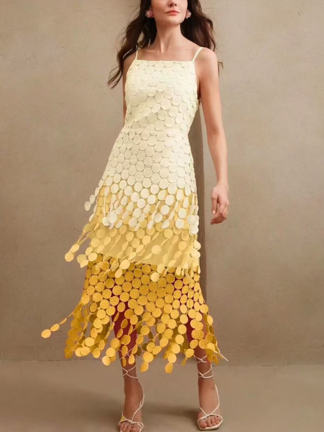 ✨Gradient Tassel Off-Shoulder Evening Long Dress✨