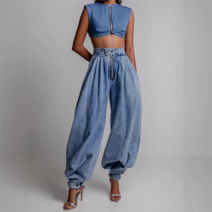 ✨ Retro High-Waisted Loose Denim Jeans ✨