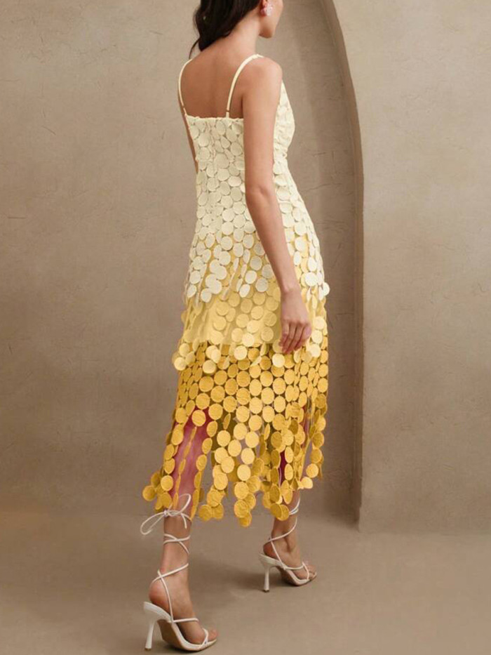 ✨Gradient Tassel Off-Shoulder Evening Long Dress✨