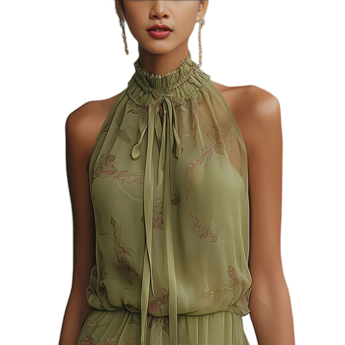 ✨Sexy Off Shoulder Floral Print Sleeveless Mini Dress🌼