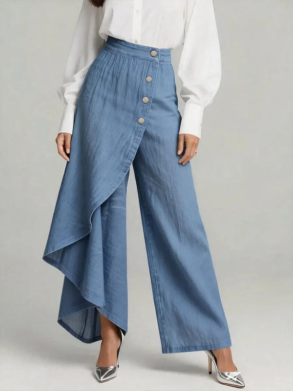✨Solid Color Irregular Patchwork Y2K Long Pants✨